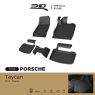 3D Mats พรมปูพื้นรถยนต์ PORSCHE TAYCAN 2020 - 2025 พรมกันลื่น พรมกันนํ้า พรมรถยนต์