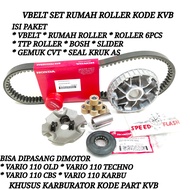 RUMAH ROLLER SET VANBELT VARIO 110 OLD VARIO 110 TECHNO VARIO 110 ABS KARBU KVB