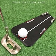 Golf Putting Tutor with Free Zipper Case Golf Putting Training Aid Indoor Outdoor Golf Putting Train