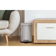EKO-EK9384-6L Stainless Steel Footsteps Dustbin Matte Grey