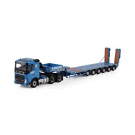 WSI 1: 50 VOLVO FH4 CAB 6X4 Flatbed Trailer Alloy Model KANSON 01-5044