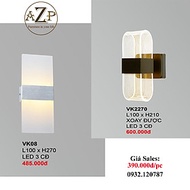 AZP - ĐÈN ỐP VÁCH / ĐÈN TRANG TRÍ / ĐÈN TREO TƯỜNG PHÒNG KHÁCH, PHÒNG NGỦ, NHÀ HÀNG, KHÁCH SẠN AZP-V
