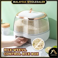 NEW 5KG/10KG Apple Shape Insect-Proof Rice Dispenser with Storage Container Rice Box Bekas Beras Tempat Simpan Beras