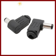 PTKFPT09 90 Degree Welding Connector, 5.5x2.1mm 5.5x2.5 mm Right Angle DC Power Male Plug, DC Power 
