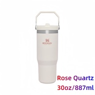 แก้วเก็บความเย็น STANLEY CLASSIC FLIP STRAW TUMBLER 30oz/887ml เก็บความเย็น 6 ชม. / น้ำแข็ง 30  ชมพก
