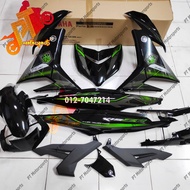 Yamaha Y15ZR Y15 V1 V2 Cover Set 150 Exciter Kings 2021 Hijau Lumut Green Black 30 Green Black