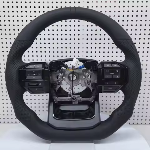 Customized Leather Car Steering Wheel For Toyota Land Cruiser LC200 LC300 Prado 120 150 200 LC79 LC7