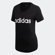 adidas ไลฟ์สไตล์ เสื้อยืด Essentials Linear ผู้หญิง สีดำ DP2361