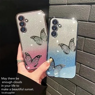 Flash Diamond Butterfly Phone Case Protective OPPO A54 A31 A91 A9 A5 2020 R17 AX7 pro R15 AX5 Soft