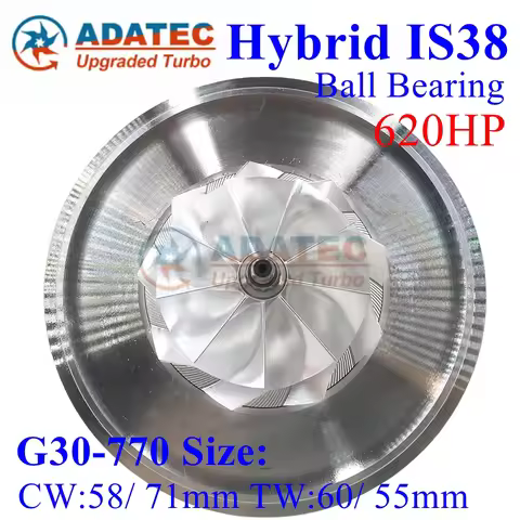Turbo Upgrade 620HP IS38 Hybrid Ea888 Gen3 CHRA G30-770 Size for Audi S3 Skoda VW Golf VII 2.0 TSI G