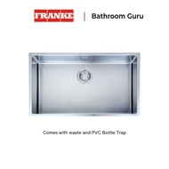FRANKE BOX Undermount Single Bowl Stainless Steel Sink 720mm - BOX 210-72