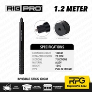 RIGPRO Invisible Selfie Stick 70CM/120CM for Insta360 X3/ONE X2/ONE RS/GoPro MAX