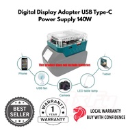 138W USB Type-C Power Supply PD3.1 Li-ion Battery Adapter Converter Makita DeWalt Milwaukee Bosch Di