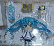 日版 雪初音 雪未來 Snow Owl Ver.貓頭鷹毛線帽 兔兔 gsc 黏土人 570圍巾  滑雪板 滑雪杖 防風鏡
