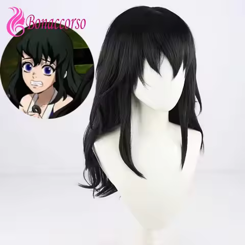 Demon Slayer Suma Cosplay Wig Synthetic Short Straight Wig Anime Coser Cute Girl Heat Resistant Fibe