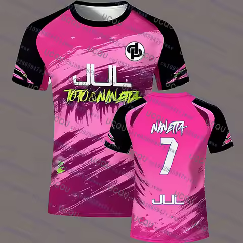 90-minute JUL Toto&Ninetta Pré Series Soccer T-shirt Women Men's Summer Outdoor Sports Quick-drying 