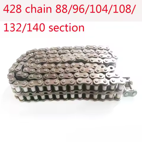 Motorcycle 428 Chain 88/94/102L/104L/108/140 Links Fit for 50cc-250cc ATV Quad Pit Dirt Bike Go Kart