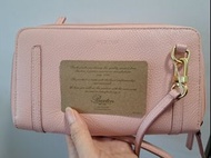 Buxton leather crossbody wallet on chain bag