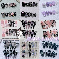 Taiwan < Mine Series > Kuromi ins Manicure Sweet Cool Hot Girl Gospel Nail Sticker Wearing Long Wear