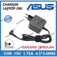 Charger Adapter ASUS 19V 1.75A 33W 4.5*3.0mm Zenbook Flip 15 Q528EH Q538EI UX534F Q537F