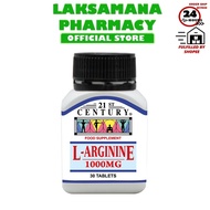 21st Century L-Arginine 1000mg (30's)