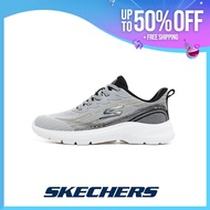 Skechers รองเท้าผ้าใบ Max Cushioning Slip-ins สำหรับผู้ชาย - รองเท้าวิ่งออกกำลังกายแบบนักกีฬาพร้อมรองเท้าผ้าใบเมมโมรี่โฟม SK100607