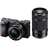 Sony ILCE-6400Y B Alpha a6400 Mirrorless Camera Double Zoom Lens Kit, SELP1650 F3.5-5.6 + SEL55210 F