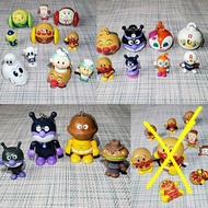 全新及二手(見圖)Anpanman 麵包超人.細菌小子.細菌妹妹.芝士狗.紅精靈.骷髏人.方包.咖哩包.蜜瓜包.牛奶BB.爺爺系列，積木人.火車.匙扣扭蛋系列，每圖特價$50起，歡迎查詢。註:每圖不散