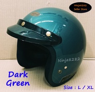 Helmet Magnum M8 - Dark Green / Hijau ( L / XL ) SGV MS88 KHI XDOT MHR LASER BKP LTD INDEX BELL BOGO