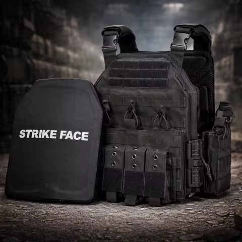 Tactical Vest for Outdoor Sports — Includes Two Armor Plates (NIJ Level 3A/4) — Outdoor Hunting Prot