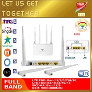 [Ready stock] 2022 4G Router 300Mbps Wifi Router 4G LTE CPE wifi Router with LAN Port Support SIM Card Slot Wireless WiFi Route Support outdoor antenna