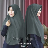 Jilbab Hijab Simple Pet Instan Wolfis Ukuran L Kerudung Instan Termurah Nnc Collection