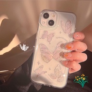 Butterfly Case Compatible with Phone Case For IPhone 13 11 12 Pro Max 6 6s 7 8 Plus 7 Plus 8 Plus 8 Plus XR X XS Max Shockproof Camera Protector Transparent Back Cover Casing