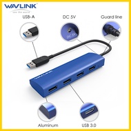Wavlink 4 Cổng USB 3.0 Hub Adapter Nhôm Thiết Kế Truyền Dữ Liệu Lên Đến 5Gbps Plug And Play Thích Hợ