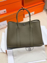 hermes garden party 30 negonda Olive green 61橄欖綠手提袋