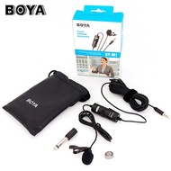 Boya Clip-On Omnidirectional Microphone For Smartphones &amp; Dslrs