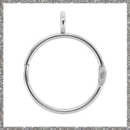 (GJFZ) 80 Pcs Openable Silver Curtain Rings Open and Close Metal Rustproof Drapery Loops with Eyelet