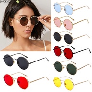 LUCKYSTORE Vintage Sunglasses Men and Women UV Protection Circle Glasses Circle Glasses