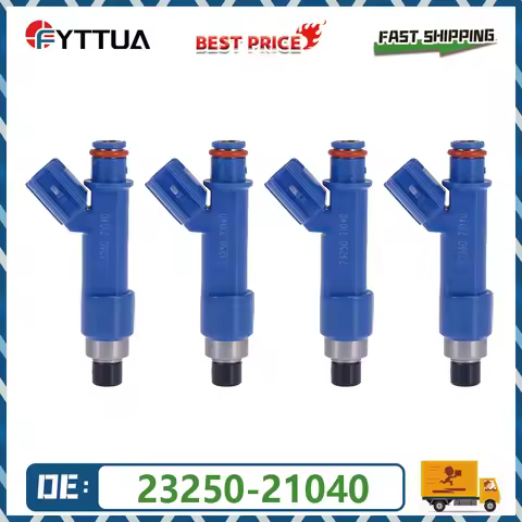 4pcs Fuel injector 23250-21040 23209-21040 For Toyota Yaris 2006-2014 Corolla 2000-2015 1.5L L4 1NZF