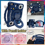 360 degree rotating Stand Kids Safe Cute 3D Astronaut Soft Silicone Cartoon Pattern Shockproof Table