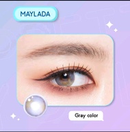 คอนแทคเลนส์ รุ่น Maylada  สีเทา/ตาล Gray/Brown มีค่าสายตาปกติ (0.00) เปลี่ยนแทนทุกเดือน