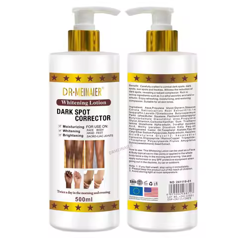 500ml Vegan Brightening Body Lotion, with AHA, Niacinamide, Moisturizing, Hydration, for All Skin Ty