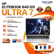 【New】HP Elitebook 840 G11 Ai Office Laptop | Ultra 7 | 14" Touchscreen 32GB RAM | 3 Yrs HP Warnty