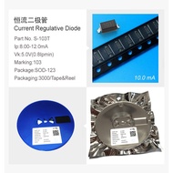 【CRD S-103T】S-103T,IP:10.0MA,VK:5.0V,PACKAGE:SOD-123,20PCS/LOT,APPLY TO LED...