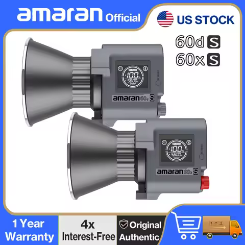 amaran 60x S 60D S Series COB LED Video Light Studio LED light 2700K~6500K 60W Photography Lighting 