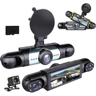 Saker Plus Dash Cam, Saker Plus Full View Car Dashcam System, 360° 4 Channel Dash Cam with Front Rea