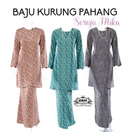 Baju Kurung Pahang Printed Sutera Seroja Mika Ekslusif Premium By Jakel Malaysia Ironless Ready Stock Baju Kurung Cikgu