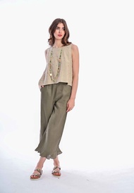 SOMERSET BAY - EMILY ROUND NECK EMBROIDERED BLOUSE