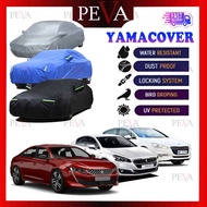 Peugeot-508 Old &amp; New YAMACOVER Single layer 3 Color Car Cover Full Protection Outdoor Waterproof Penutup Kereta Selimut