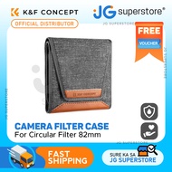 K&F Concept 3-Pocket Filter Pouch Case fits up to 62mm / 82mm Camera Filters | KF13-138, KF13-139